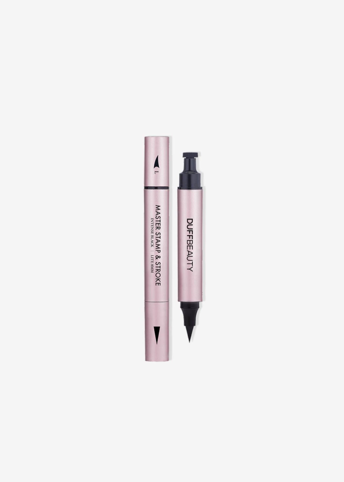 Master Stamp & Stroke Eyeliner, Intense Black from Duff Beauty