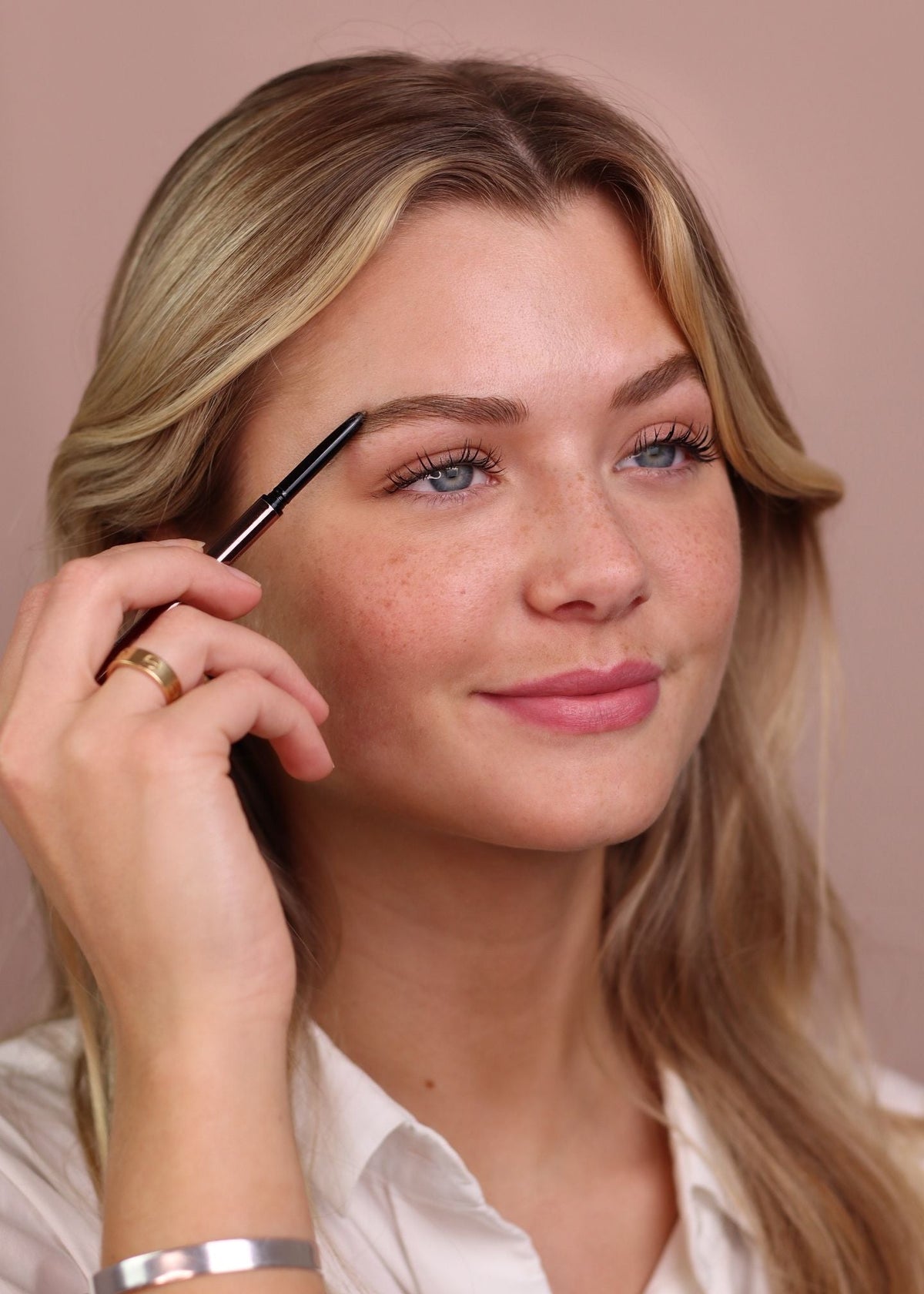 High Define Brow Pencil, in use