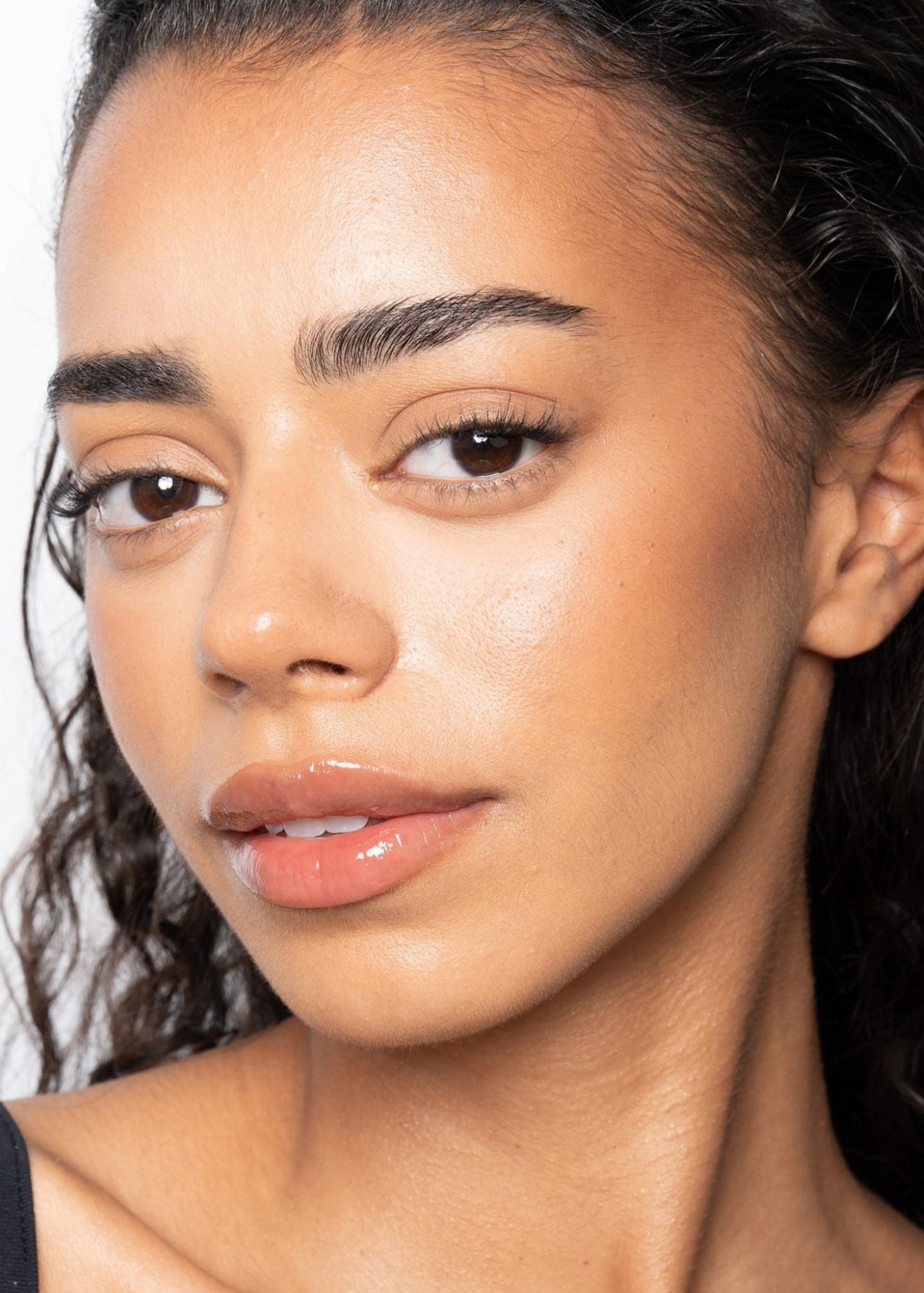 Lip Dew Butter Balm - French Toast, on the lips